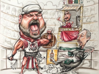 Karikatur Trainer 1.FC K&ouml;ln