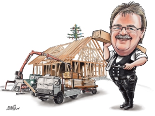 Karikatur Zimmermann